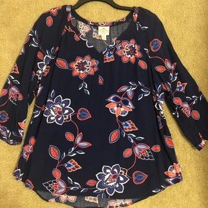 3/4 sleeve blouse